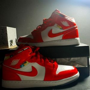 Air jordan 1 Mid SE(GS) Barcelona sweater